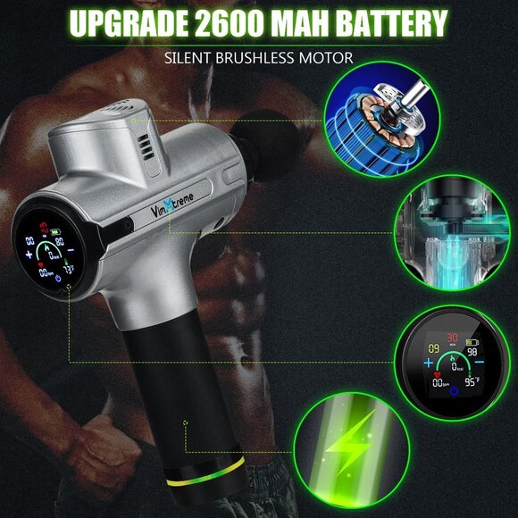 Massage Gun Deep Tissue Handheld Muscle Massager Not Cordless - Picture 4 of 10